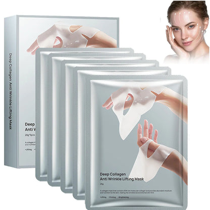 5-Pack Deep Collagen Anti-Wrinkle Face Mask – Overnight Lifting, Firming & Moisturizing