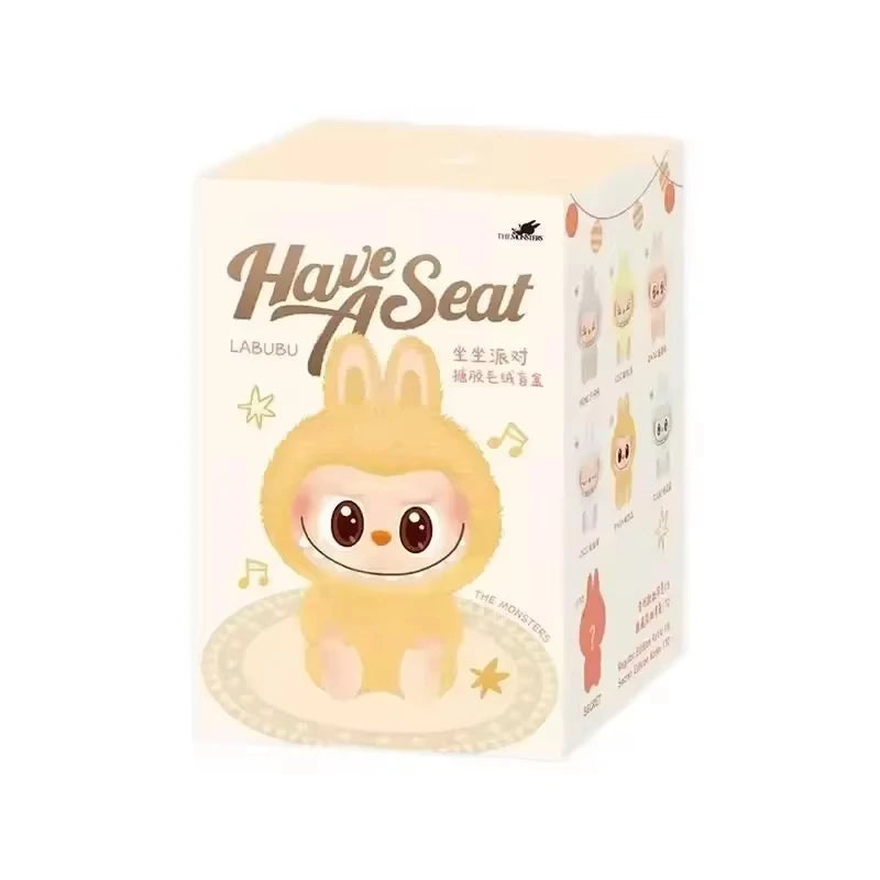 1:1 High-Quality Macaron 2nd The Monsters Labubu Vinyl Plush Blind Box - Sitting Party Doll, Decorative Surprise Gift