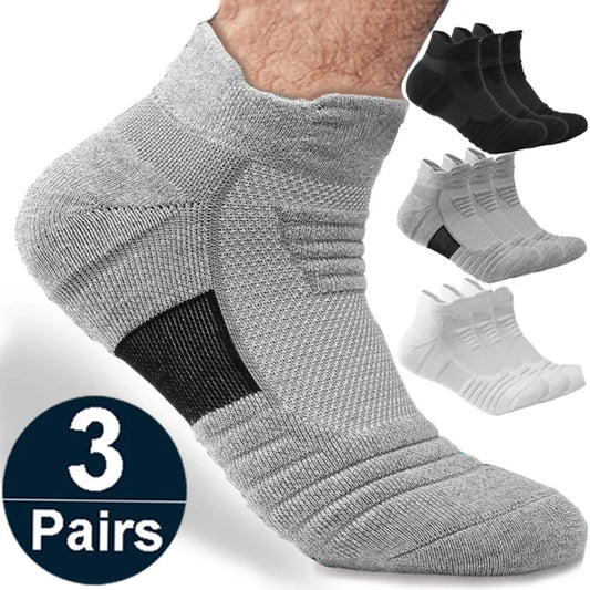 Anti-Slip Cotton Football Socks: Breathable Deodorant Sport Socks for Men & Women - Short/Long Tube Soccer Basketball Socks (Size 39-45)