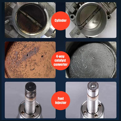 6 Piece Car Fuel System Cleaner Kit – Carbon Deposit Removal, Engine Boost and Fuel Efficiency Additive