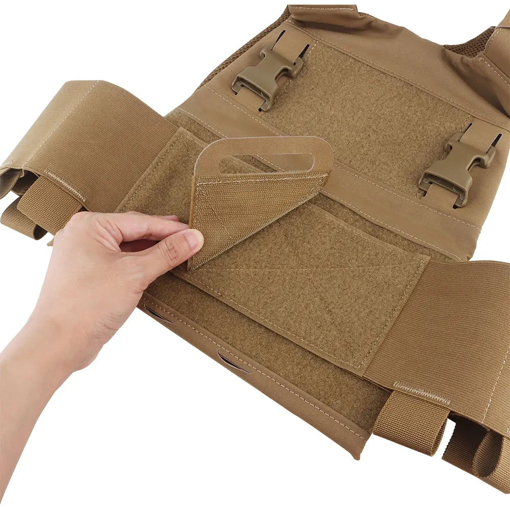 FCPC Tactical Vest Ferro – Lightweight Folding Airsoft Plate Carrier with Breathable Design, Portable Hunting Mag Pouch & Army Equipment
