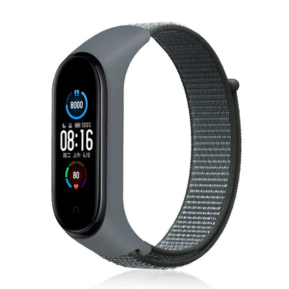 Nylon Loop Strap for Xiaomi Mi Band - Adjustable Sport Wristband Bracelet for Mi Band 3 4 5 6 7 8
