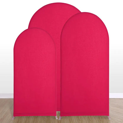 Solid Color Spandex Wedding Arch Cover - Elastic Screen Fabric for Banquet Decoration, U-Shaped Shelf Cloth Cover for Event Styling