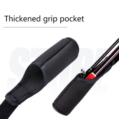 Adjustable Fishing Rod Storage Bag — Portable Shoulder Belt Protector for Reel and Rod, 1-Piece Fishing Accessory