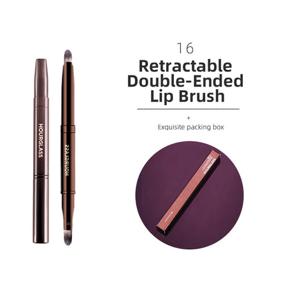 Hourglass Retractable Makeup Brush Set – Professional Eyeshadow, Foundation, Concealer, Powder, Bronzer, Blusher & Eyeliner Brushes