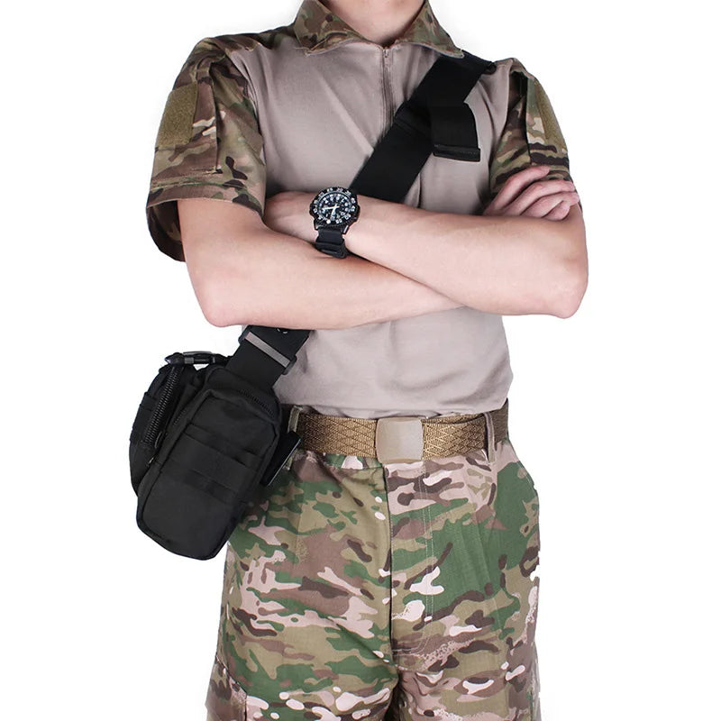 Men's Tactical Waist Fanny Pack: Military Waterproof Cross-body Shoulder Sling Bag - Ideal for Hiking, Outdoor Climbing, Fishing, Camping