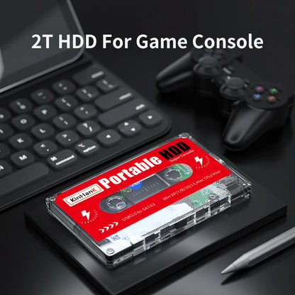 KINHANK Super Console 2TB Portable Retro Game HDD – 120,000+ Games for SS/MAME/DC/NAOMI, Plug & Play for PC/Laptop, Kids Game Player