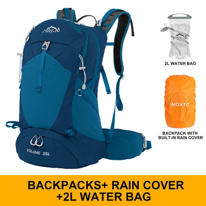 35L Mountaineering Backpack - Waterproof Outdoor Sports Bag for Men & Women, Camping & Hiking Rain Gear