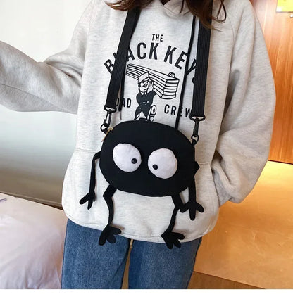 Personalized Canvas Small Shoulder Bag – Trendy Korean Style Crossbody Bag for Young Women Students