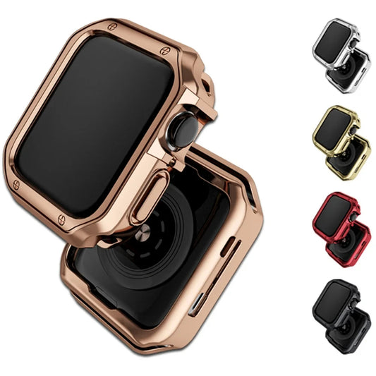 Apple Watch Case Cover – TPU Bumper with Screen Protector for 38mm-45mm, Series 3 to 9 & SE