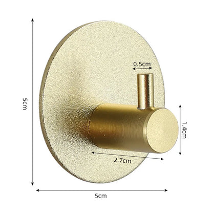 Self-Adhesive Wall Hooks – Multi-Purpose Towel, Coat, Robe, Key, and Bag Hangers for Bathroom, Kitchen, and Home Organization