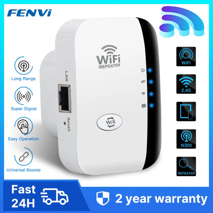 FENVI 300Mbps Wireless WiFi Repeater – Remote WiFi Extender, Amplifier & Booster 802.11N