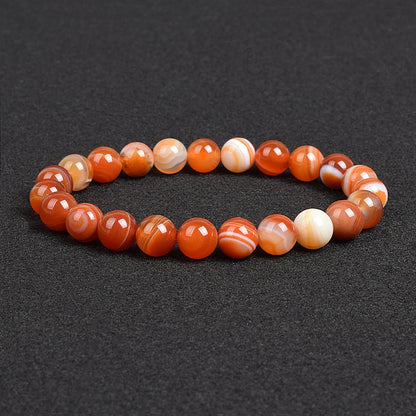 Genuine Natural Stone Beaded Bracelet – Apatite, Lapis Lazuli, Agate & Tiger Eye High Quality Crystal Gem Jewelry Bangle for Men & Women