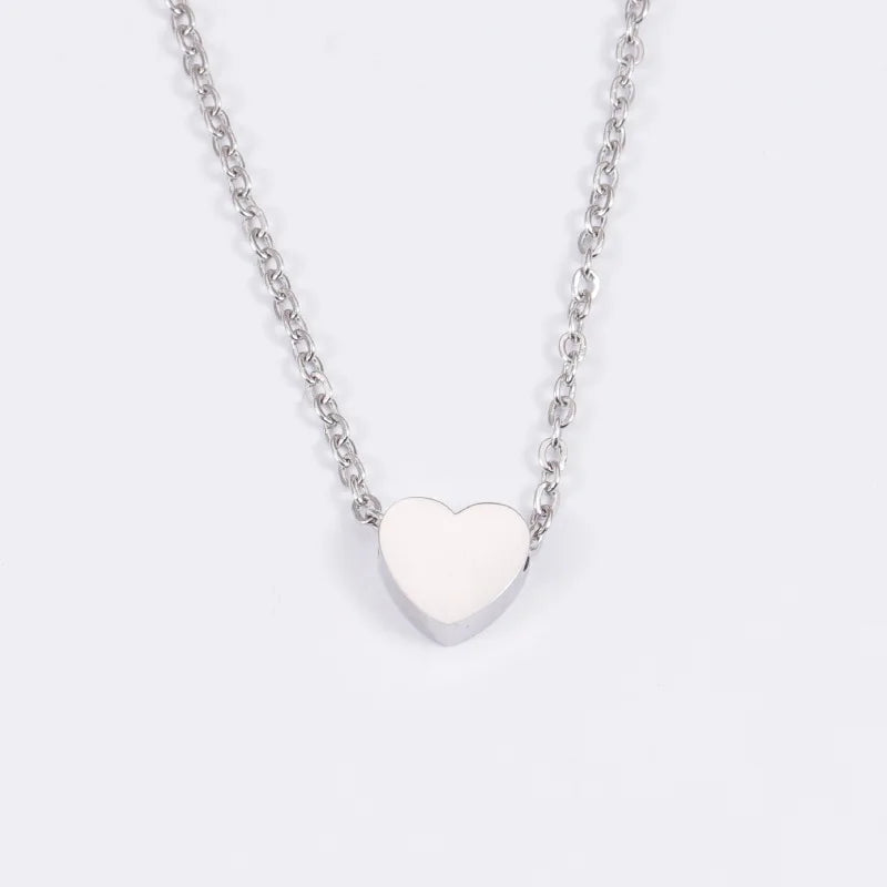 New Minimalist Clavicle Necklace for Women - Tiny Heart LOVE Necklace, Dainty Fashion Jewelry for Beach & Summer Collares Bijoux