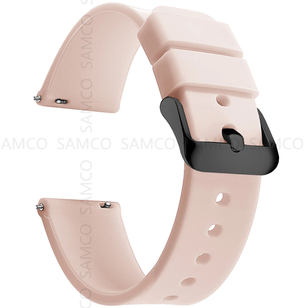 Silicone Quick Release Watch Bands 14–24mm for Samsung Galaxy, Garmin & Huawei - Soft Rubber Replacement Watch Straps