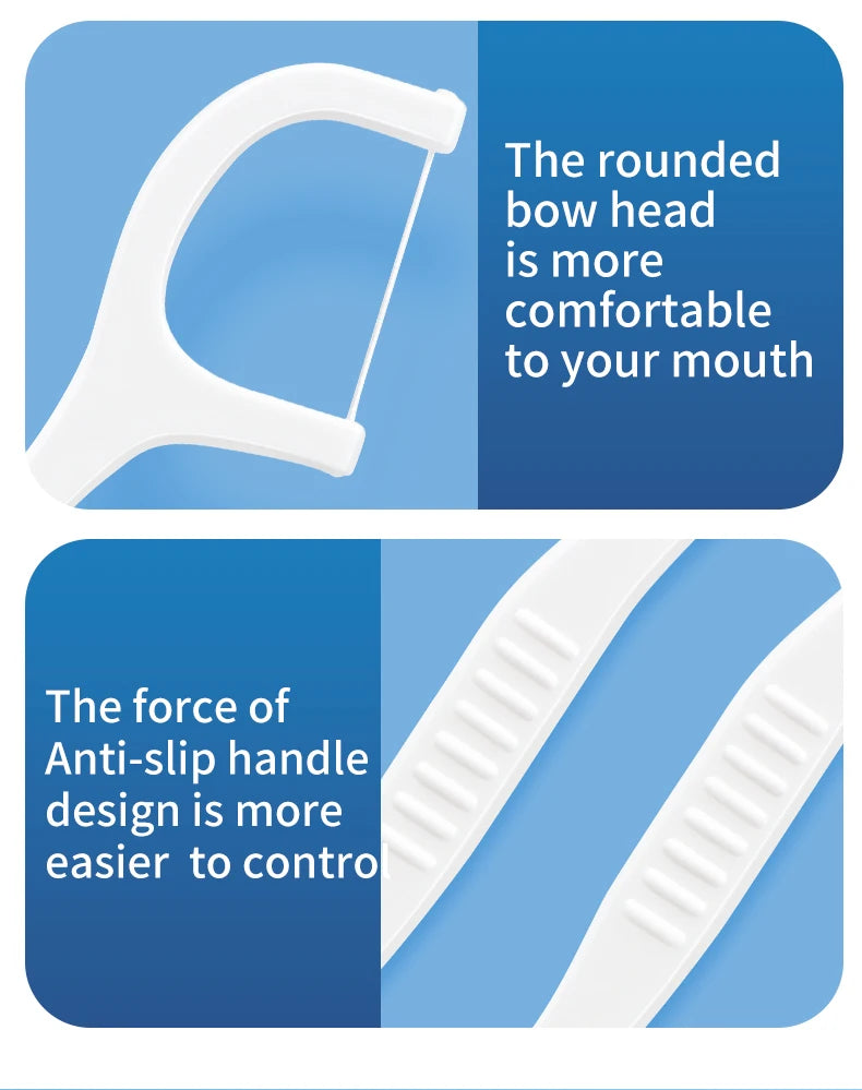 600/300/150/50PCS Ultra-Fine Toothpicks - Portable Disposable Floss for Deep Oral Care Cleaning