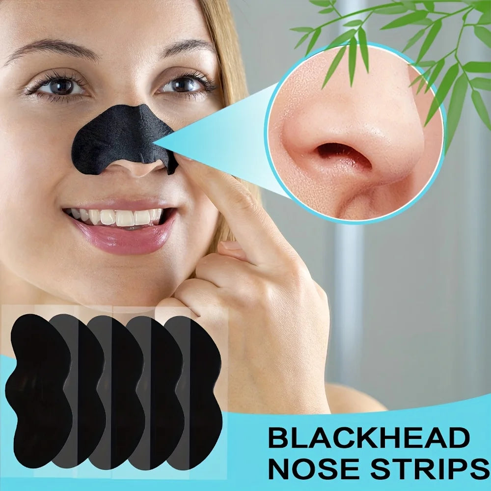 Deep Cleansing Nose Pore Strips for Blackhead Removal (10/20/50/100 PCS) – Facial Care Nose Cleaning Patches for Smooth Clear Skin