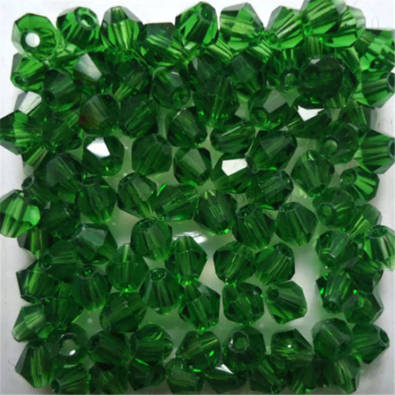 Isywaka 3–8mm Austria Crystal Bicone Glass Beads – Colorful Faceted Loose Spacer Beads for DIY Jewelry Making, Bracelet & Charm Craft Supplies