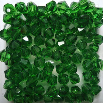 Isywaka 3–8mm Austria Crystal Bicone Glass Beads – Colorful Faceted Loose Spacer Beads for DIY Jewelry Making, Bracelet & Charm Craft Supplies