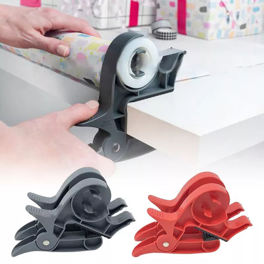 2pcs Tabletop Tape Dispenser Paper Roll Holder - Wrap Tool for Gift Wrapping, Christmas Arts & Crafts