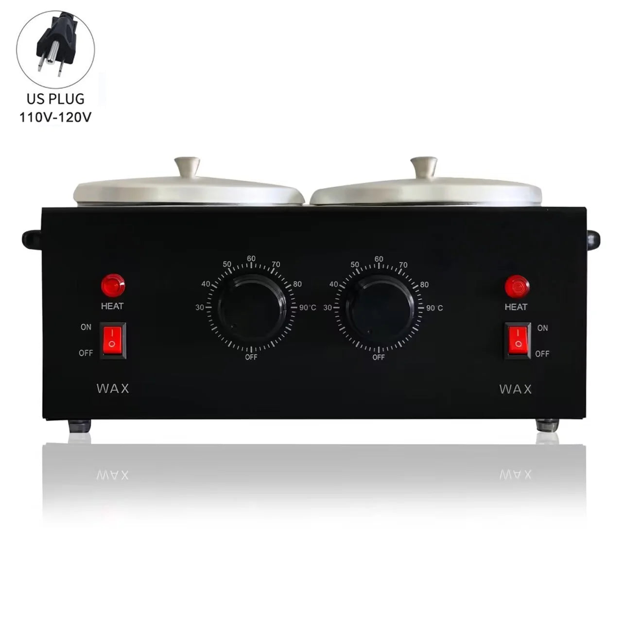 Dual Wax Pot Professional Heater – Electric Paraffin Waxing Machine for Hair Removal & Spa Use