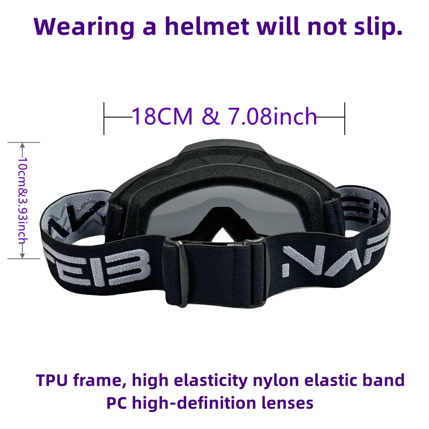 NAFEIB N17 Motorcycle Goggles – Motocross, Cycling & Off-Road Sport Glasses for MTB, ATV & Dirt Bike