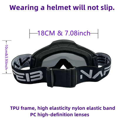NAFEIB N17 Motorcycle Goggles – Motocross, Cycling & Off-Road Sport Glasses for MTB, ATV & Dirt Bike