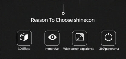 VR Shinecon 10.0 3D Virtual Reality Headset – Helmet Goggles for Smartphone Gaming
