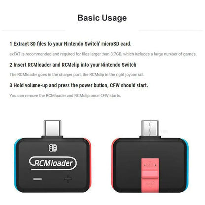 Black Switch RCM Loader Injector – Built-in Injection Program with Instructions, Gaming Accessory