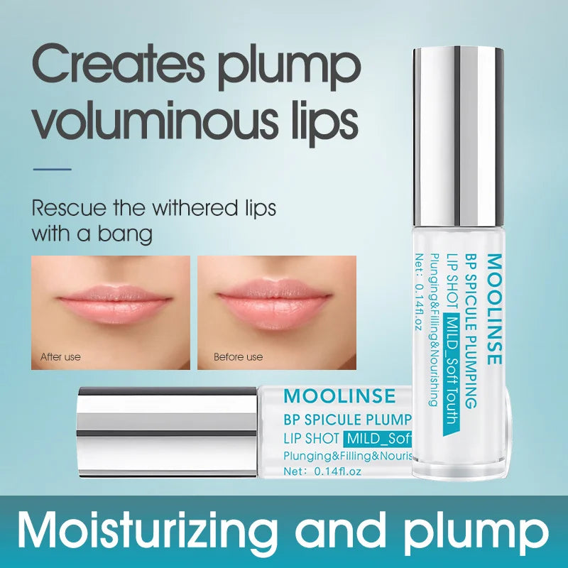 BP Spicule Plump Lip Shot – Instant Lip Volumizer, Long-Lasting Moisturizing Lip Plumper Gloss for Sexy Beauty Makeup
