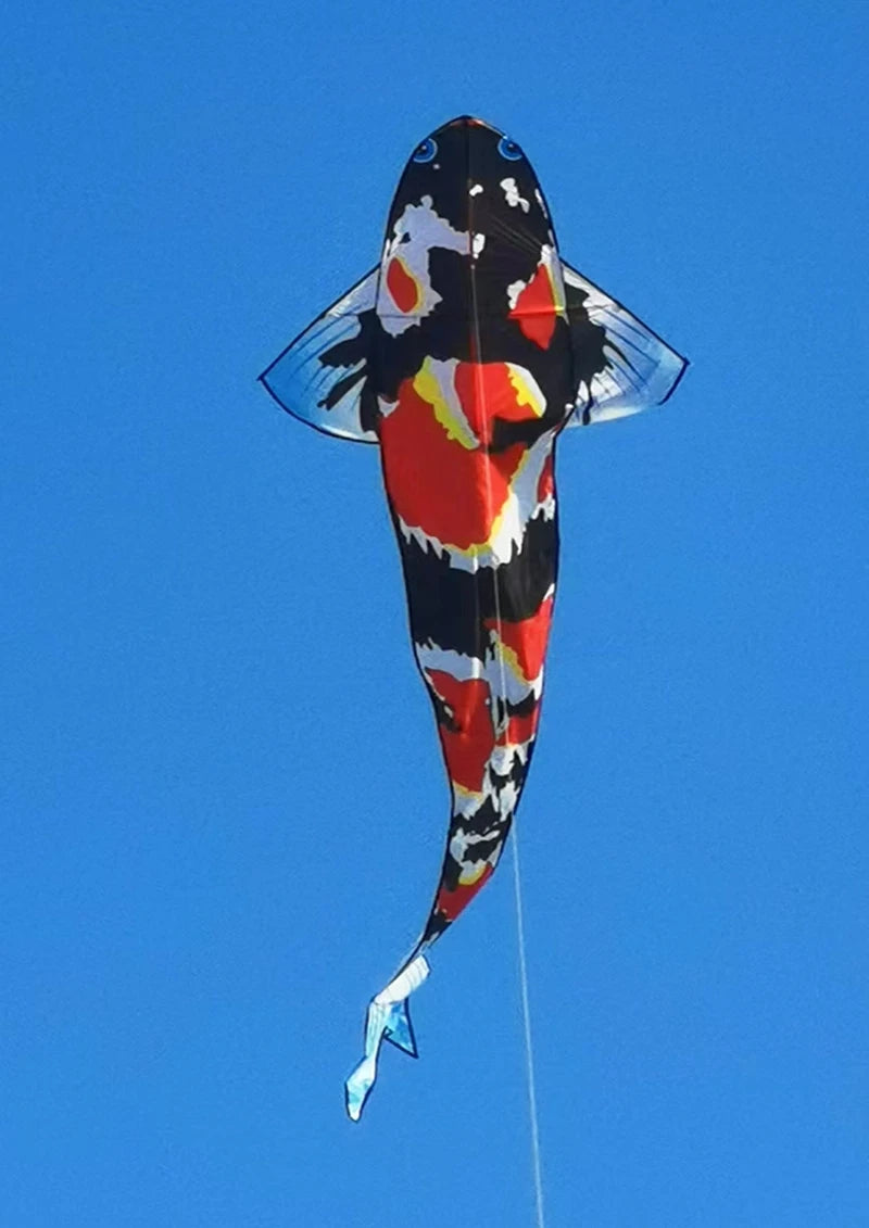 Koi Fish Nylon Kite - Single Line Wind Kite for Kids and Adults