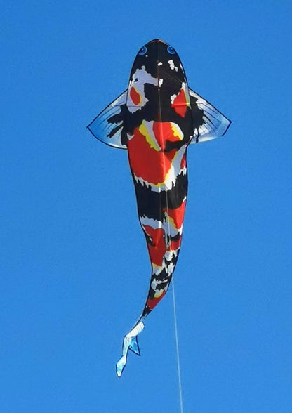 Koi Fish Nylon Kite - Single Line Wind Kite for Kids and Adults