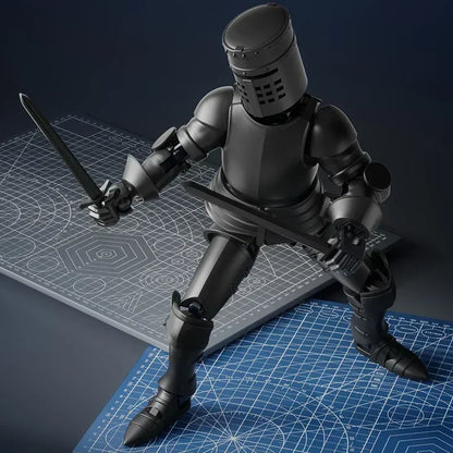 Knight Paladin Action Figure – 13-Joint Movable 3D Printed Shapeshift Robot Toy for Kids & Gifts