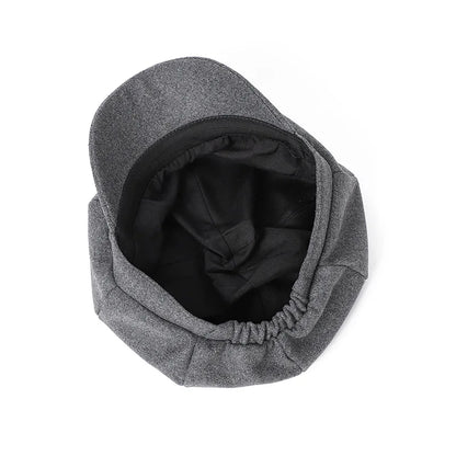 Autumn Winter Wool Newsboy Cap – Solid Octagonal Beret Hat for Women & Men, Casual Painter Style