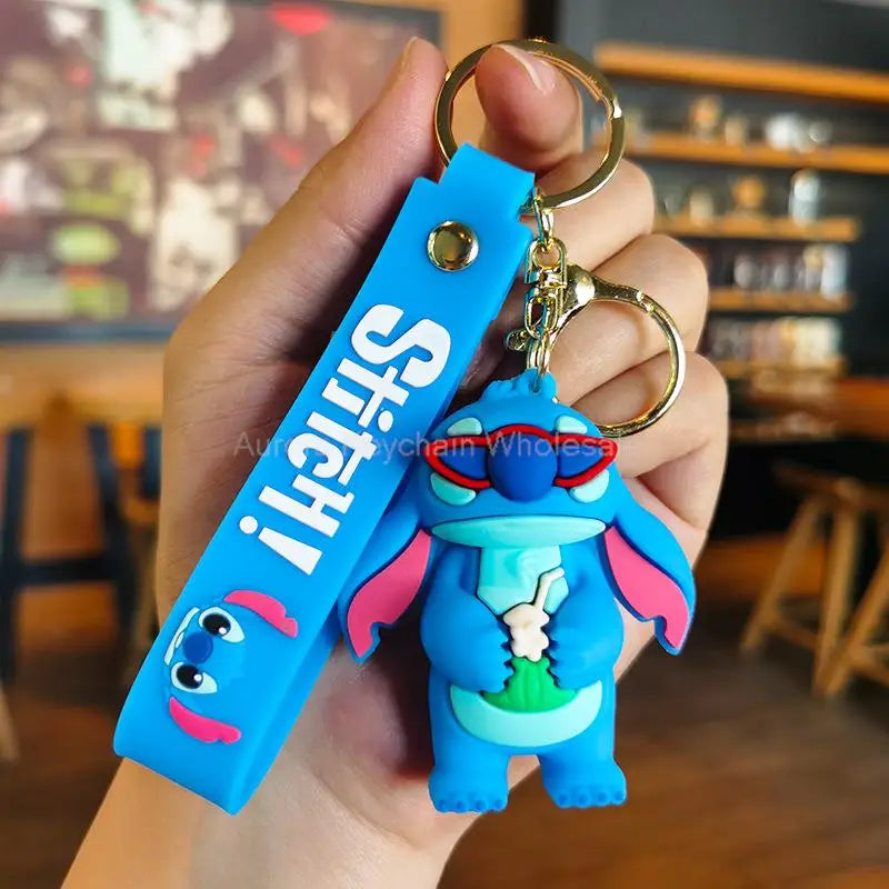 Anime Disney Cartoon Keychain – Gummed Girl, Mermaid & Princess Keyring, Cute Snow White & Alice Toy Gift