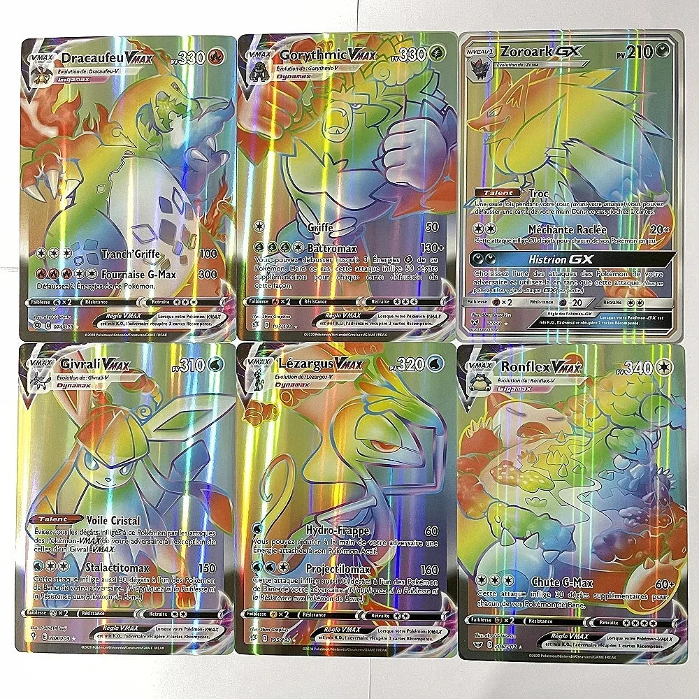 2024 Oversized Pokémon Cards – 30pcs Jumbo VMAX, VSTAR, GX, Arceus, Pikachu & Charizard Super Shiny Rare Cards for Birthday Gifts