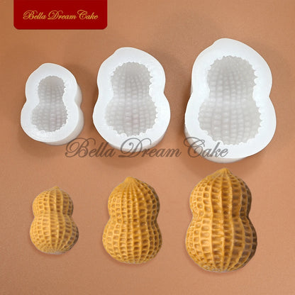Peanut Design Silicone Mousse Mold – Pudding, Fondant, Chocolate & DIY Cake Decorating Bakeware Tool