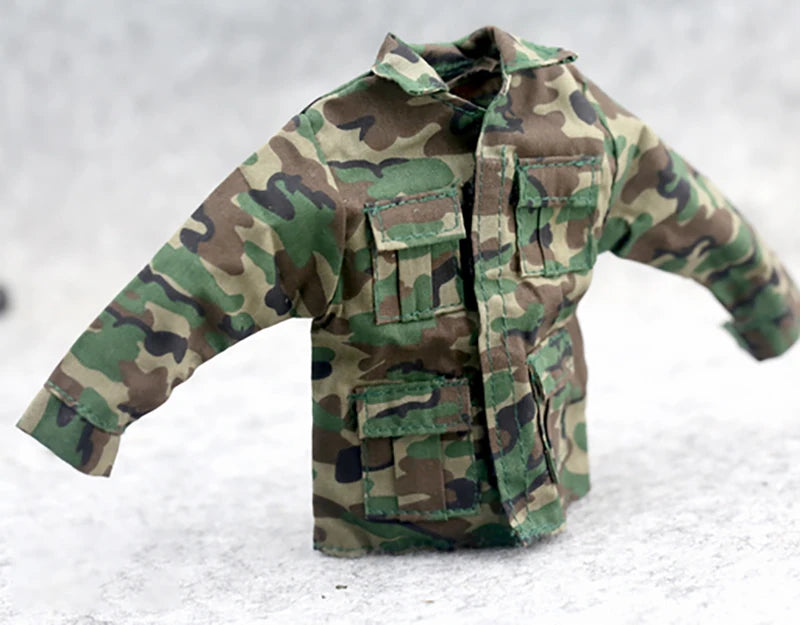 1/6 Scale U.S. Army Jungle Camouflage Coat & Pants Set – Model Clothes for 12" Figures DIY Accessories