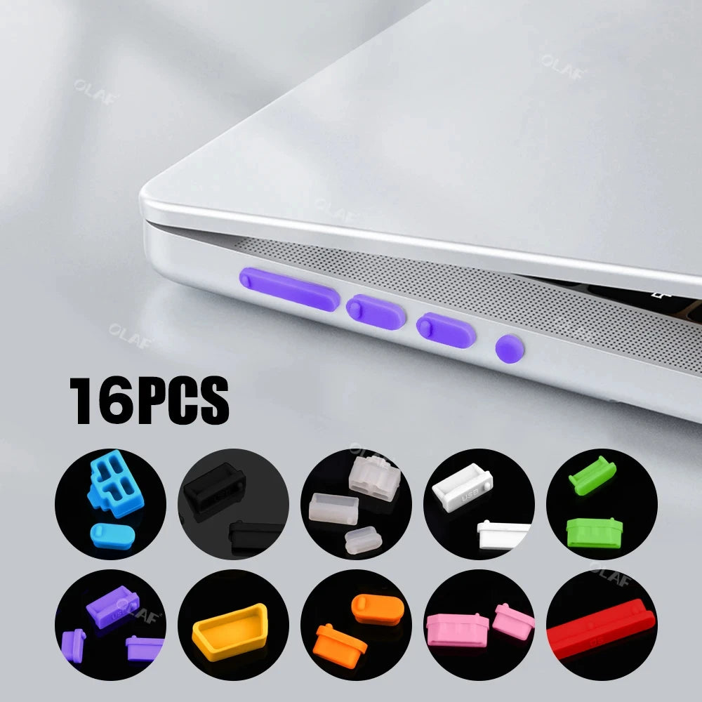 Universal Laptop USB Dust Plugs - Anti-Dust, Waterproof Computer Port Protective Covers
