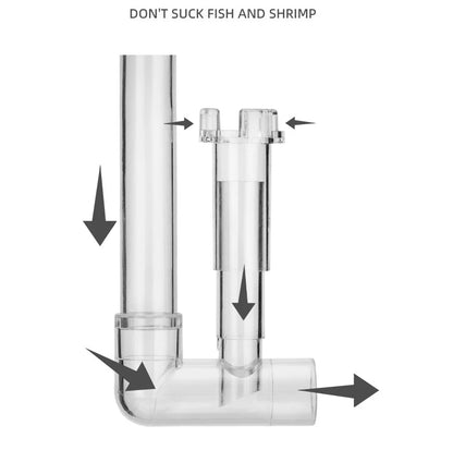 AQUAPRO Aquarium Inlet & Outlet Pipe Set – Plastic Skimmer Lily Flow for Fish Tanks & Bowls