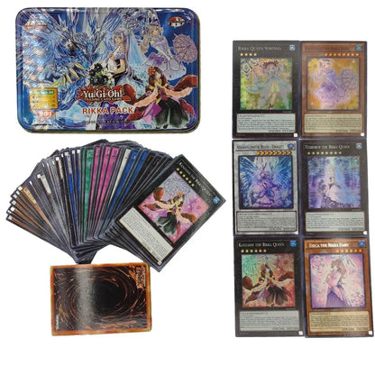 Yu-Gi-Oh! Kaiba Pack 3 Card Deck - English TCG Holographic Blue-Eyes White Dragon Cards with Tin Box