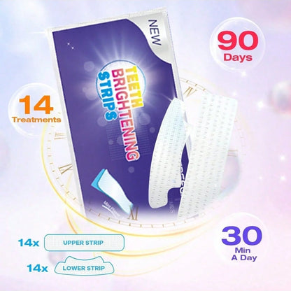 9D Teeth Whitening Strips - Tooth Brightening Treatment for a Whiter Smile and Daily Oral Care