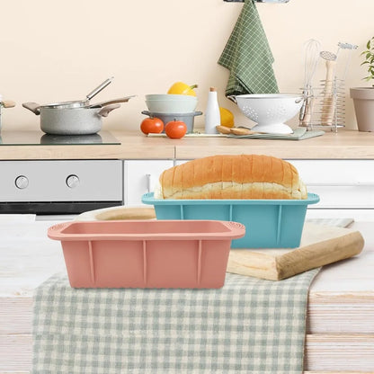 Silicone Rectangular Bread Loaf Mold – Non-Stick Tray for Easy Release, Perfect for Baking Breads and Cakes