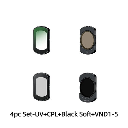 DJI Osmo Pocket 3 Magnetic Filter Kit - UV CPL ND8/16/32/64 Camera Lens Filters