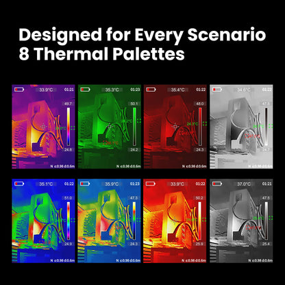 MILESEEY TR256E/B Thermal Imaging Camera - 320×240 Infrared Imager with Video Recording for Repair, PCB & Termite Detection