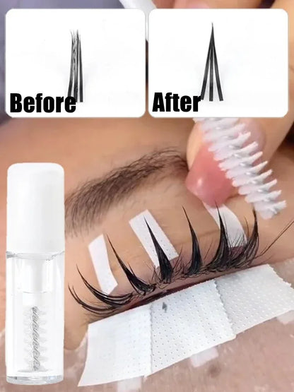Eyelash Raincoat Set – Transparent Mascara & Lash Glue for Eyelash Extensions, Waterproof Styling Gel for Manga Lashes