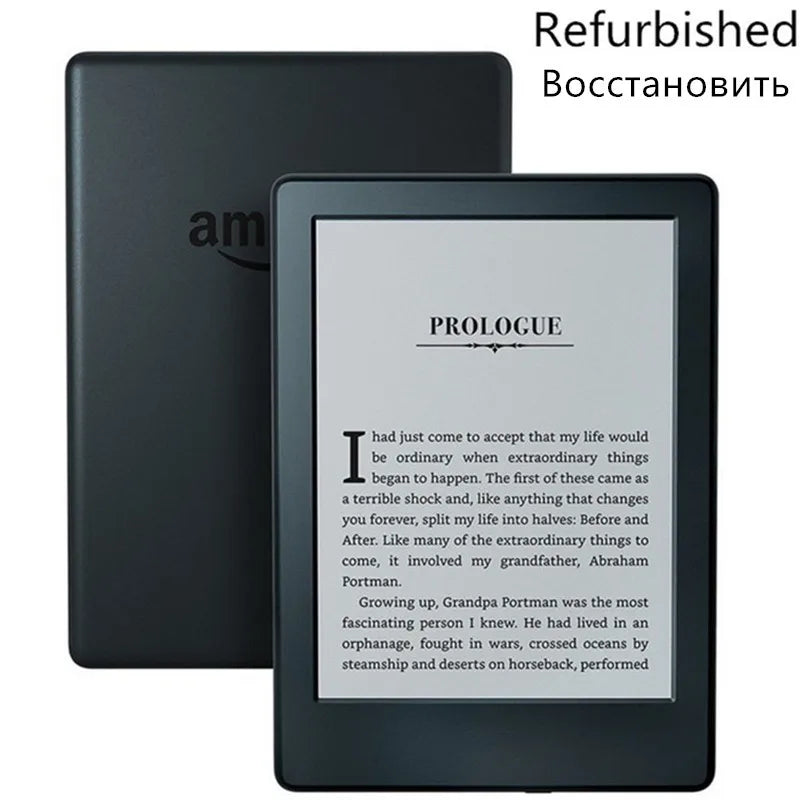 Original Kindle 8th Gen Used eBook Reader – 6" E-Ink Touchscreen WiFi eReader, Better Than Kobo SY69J