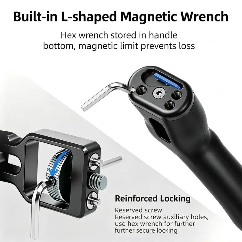 M5TD Reversible Camera Cage Handle - Metal Mount for Camera Cage Expansion and Rigging