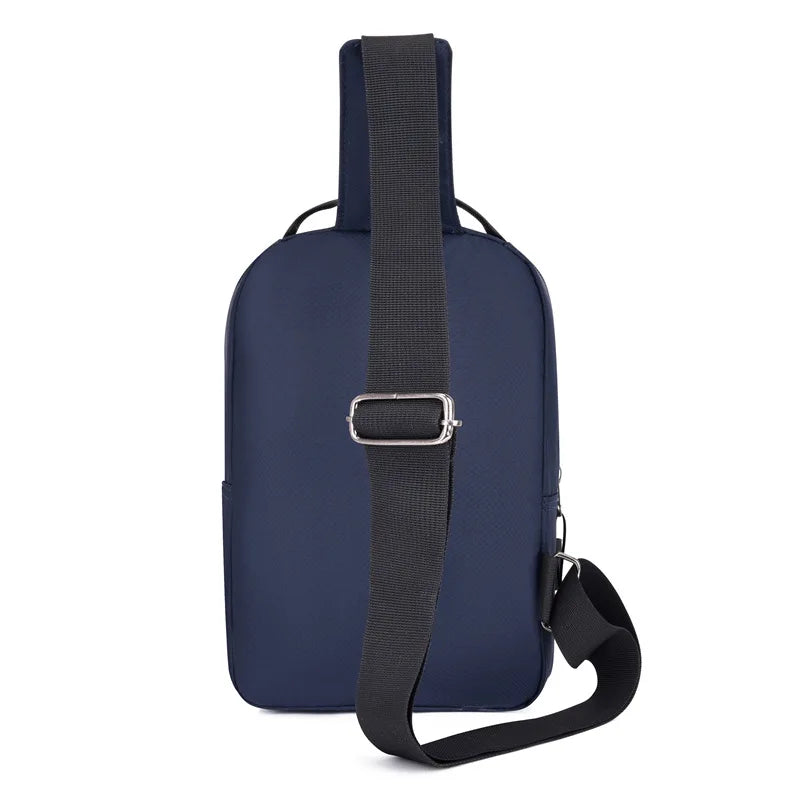 Men’s Chest Bag – Large Capacity Lightweight Nylon Crossbody Shoulder Backpack for Travel, Korean Style