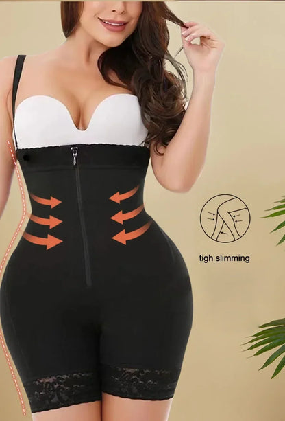 AfruliA Fajas Colombiana: Full Body Shaper with Butt Lifter & Tummy Control - Waist Trainer Bodysuits for Thigh Slimming - Lift Up Confidence